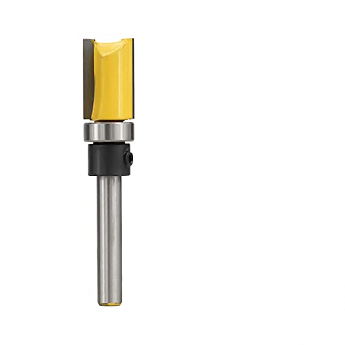 ZBORAVPIX Over Edging Router Cutter Bit, 1/4-Zoll-Schaft-Muster-Fräser-Lager-Bündigfräser-Bit_3-teilig(6.35x20mm) von ZBORAVPIX