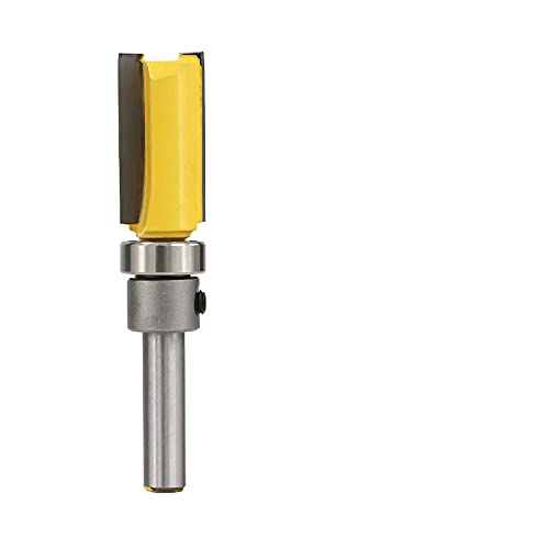 ZBORAVPIX Over Edging Router Cutter Bit, 1/4-Zoll-Schaft-Muster-Fräser-Lager-Bündigfräser-Bit_3-teilig(6.35x25mm) von ZBORAVPIX