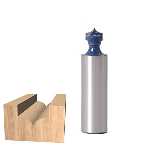 ZBORAVPIX Over Edging Router Cutter Bit, 12mm Schaft Vollhartmetall Runde Kein Holz Router Bit Gerade Ende Mühle Trimmer 12X9,52mm(12X9.52mm) von ZBORAVPIX