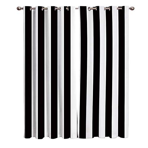 ZCFGG Wohnzimmer Schlafzimmer Kinderzimmer Vorhänge Minimalistisch schwarz-weiß gestreift 280 x 245cm Gardinen für Kinderzimmer küche Leichter Weicher Hochwertige Stoff ZCFGG Wohnzimmer Schlafzimmer Kinderzimmer Vorhänge Minimalistisch schwarz-weiß gestreift 280 x 245cm Gardinen für Kinderzimmer küche Leichter Weicher Hochwertige Stoff von ZCFGG
