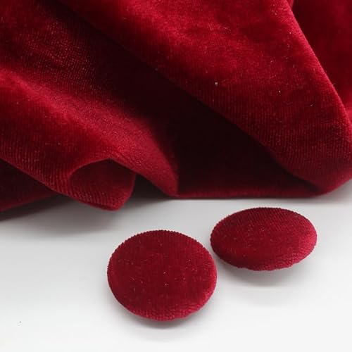 ZCHNB 10 Stück 10–28 mm goldfarbener Samt, runde Stoffknöpfe, mit Stoff überzogen, Samtknöpfe mit Metallschaft, Knöpfe für Kleidung, Basteln, Nähen ZCHNB 10 Stück 10–28 mm goldfarbener Samt, runde Stoffknöpfe, mit Stoff überzogen, Samtknöpfe mit Metallschaft, Knöpfe für Kleidung, Basteln, Nähen von ZCHNB