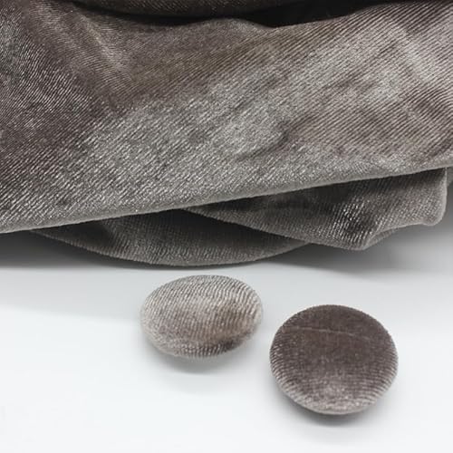 ZCHNB 10 Stück 10–28 mm goldfarbener Samt, runde Stoffknöpfe, mit Stoff überzogen, Samtknöpfe mit Metallschaft, Knöpfe für Kleidung, Basteln, Nähen ZCHNB 10 Stück 10–28 mm goldfarbener Samt, runde Stoffknöpfe, mit Stoff überzogen, Samtknöpfe mit Metallschaft, Knöpfe für Kleidung, Basteln, Nähen von ZCHNB