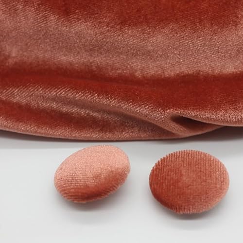 ZCHNB 10 Stück 10–28 mm goldfarbener Samt, runde Stoffknöpfe, mit Stoff überzogen, Samtknöpfe mit Metallschaft, Knöpfe für Kleidung, Basteln, Nähen ZCHNB 10 Stück 10–28 mm goldfarbener Samt, runde Stoffknöpfe, mit Stoff überzogen, Samtknöpfe mit Metallschaft, Knöpfe für Kleidung, Basteln, Nähen von ZCHNB
