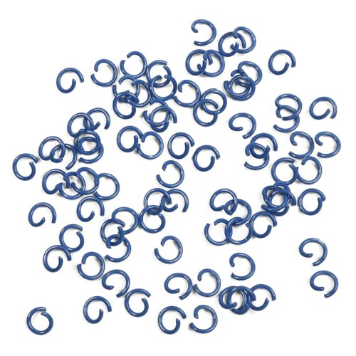 ZCHNB 200 Stück 8 mm runde Metall-O-Ringe offene Binderinge aus Aluminium Verbindungsringe aus Metall Schmuck-Spaltringe Verbinder für die Schmuckherstellung von ZCHNB
