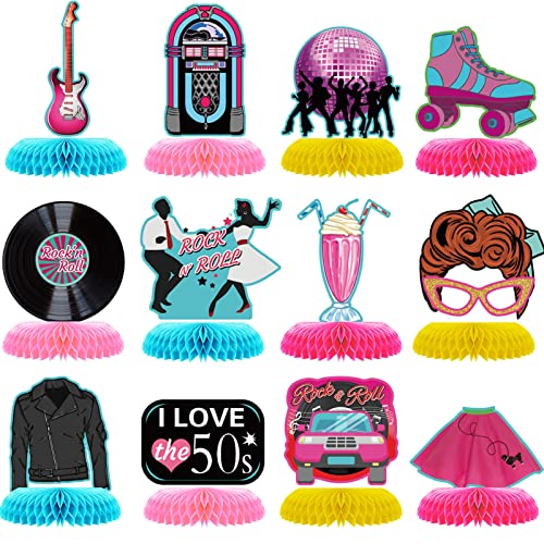 12 Stück 1950er Jahre Rock and Roll Honeycomb Tafelaufsätze 50er Jahre Party Dekorationen 50er Jahre Retro Tischdekoration Tischdekoration für 50er 60er Jahre Thema Musik Party Supplies Favors 12 Stück 1950er Jahre Rock and Roll Honeycomb Tafelaufsätze 50er Jahre Party Dekorationen 50er Jahre Retro Tischdekoration Tischdekoration für 50er 60er Jahre Thema Musik Party Supplies Favors von ZCPTZ