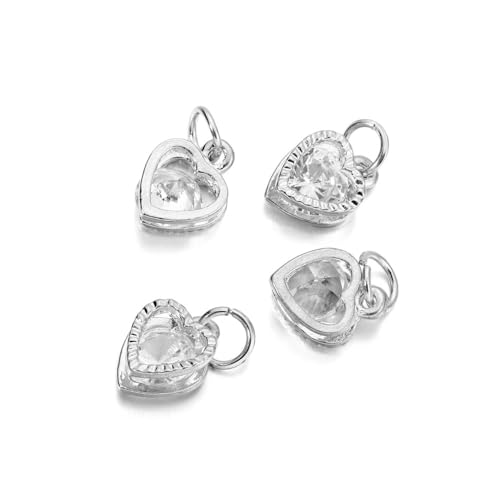 ZCSJD 10/20/30 Stück 9–14 mm Strass-Charms, Ohrhänger, funkelnde Legierung, Kristall-Charms für DIY-Armband, Halskette, Ohrringherstellung von ZCSJD
