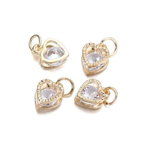 ZCSJD 10/20/30 Stück 9–14 mm Strass-Charms, Ohrhänger, funkelnde Legierung, Kristall-Charms für DIY-Armband, Halskette, Ohrringherstellung von ZCSJD