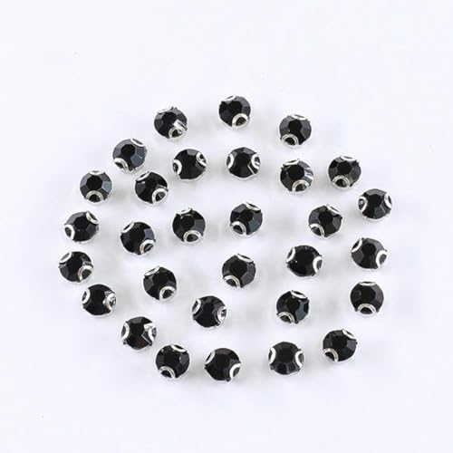 ZCSJD 3-10mm 280-2800 Stück Glasbohrer mit Einstellungen für Silberkrallen Nähen Strass Kristalle für Kleidung Hemden DIY von ZCSJD