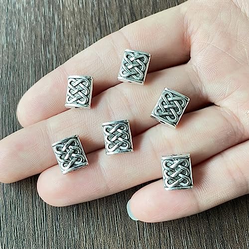 ZCSJD 360 Stück 10 mm perforierte Perlenarmbänder, Metall-Abstandshalter, Charms für Schmuckherstellung, DIY-Schmuckzubehör von ZCSJD