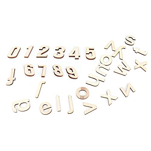 124pcs Hölzerne Englische Buchstabenform Chips Dekoration Holzstücke für Wohnzimmer zu Hause 124pcs Hölzerne Englische Buchstabenform Chips Dekoration Holzstücke für Wohnzimmer zu Hause von ZDETGU