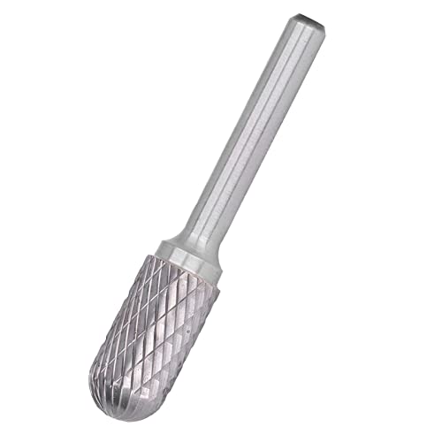 Carbid Burr Wärme Behandelt Yg8 Hoher Glätte Doppelschlitz 6 Mm/0,2 Zoll Griff 12 Mm/0,5 Zoll Durchmesser Arbeitersparungsstempelstabbits von ZDETGU