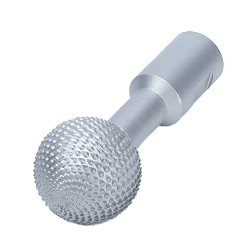 Drehdatei Sphärische Burr -Kohlenstoffstahl -Schleifkopfholzbohrbohrer für Winkelschleifer Schwarz 10 Mm für Typen 115/125 (10 mm) von ZDETGU