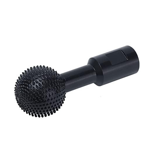 Drehdatei Sphärische Burr -Kohlenstoffstahl -Schleifkopfholzbohrbohrer für Winkelschleifer Schwarz 10 Mm für Typen 115/125 (14mm) von ZDETGU