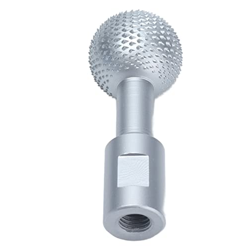 Drehdatei Sphärische Burr -Kohlenstoffstahl -Schleifkopfholzbohrbohrer für Winkelschleifer Schwarz 10 Mm für Typen 115/125 (14mm) von ZDETGU