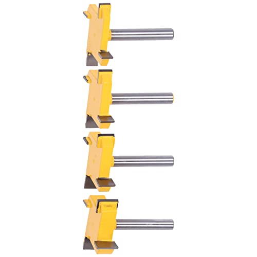 Spoilboard -Oberflächen -Router Bit Set 4 Flöte Rabbiner Schlitz Abflachungs Rillenwerkzeug 1/4in Shank Spoilboard -Oberflächen -Router Bit Set 4 Flöte Rabbiner Schlitz Abflachungs Rillenwerkzeug 1/4in Shank von ZDETGU