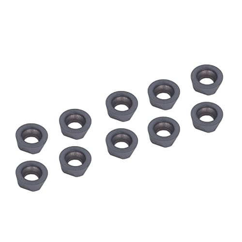 ZDETGU 10pcs Runde Dreheinsätze Beschichtete Carbidblätter CNC -Drehwerkzeuge für die Metallverarbeitung von ZDETGU