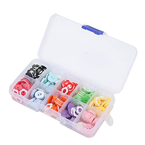 ZDETGU 200pcs Craft -Tasten in 10 Farben mit Aufbewahrungsbox Zum Nähen von DIY- und Kindernaktivitäten ZDETGU 200pcs Craft -Tasten in 10 Farben mit Aufbewahrungsbox Zum Nähen von DIY- und Kindernaktivitäten von ZDETGU