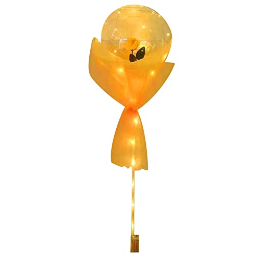 ZDETGU Eleganter Leuchtender Rosenballonstrauß mit LED -Leuchten für Romantik und Besondere Anlässe (Sekt) von ZDETGU