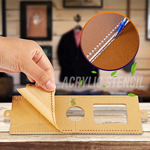 ZDETGU Handwerk von Acrylschablonenvorlagen für -Leder -Geldbörsen und Mehr Werkzeug für Projekte ZDETGU Handwerk von Acrylschablonenvorlagen für -Leder -Geldbörsen und Mehr Werkzeug für Projekte von ZDETGU