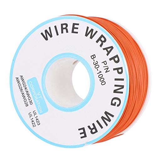 ZDETGU ORANGE WRAPPING KOPPER KOPPER Einkabel für Leiterplatten und Elektronische Anschlüsse (ORANGE) von ZDETGU