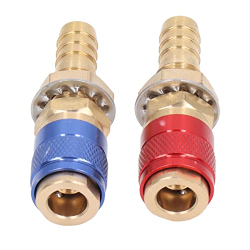 ZDETGU Wasser Gekühltes Gasadapter Tragbarer Messing Schnellanschluss mit Stecker für PTA DB Mig TIG -Schweißen M10 (6MM) (8 mm) (10 mm) von ZDETGU