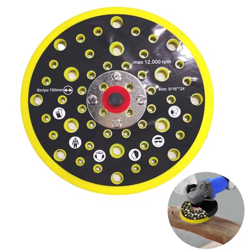 ZDNT 6 Zoll Schleifer Stützteller Ersatzteller Schleiferbasis 150mm 54 Löcher zum Polieren Schleifen Schleifteller für Excenterschleifer Schleifscheibe für Mirka CEROS DEROS Schleif- Polierscheibe ZDNT 6 Zoll Schleifer Stützteller Ersatzteller Schleiferbasis 150mm 54 Löcher zum Polieren Schleifen Schleifteller für Excenterschleifer Schleifscheibe für Mirka CEROS DEROS Schleif- Polierscheibe von ZDNT
