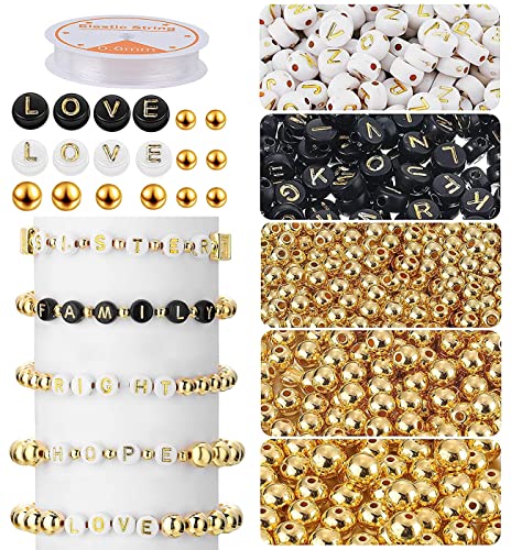 1600 Stück Buchstabenperlen Bastelset,Armband Perlen Set Buchstaben,DIY Armbänder,Perlen für Armbänder Buchstaben,Buchstabenperlen Eckig,Perlen Buchstaben für Armbänder mit Band,Spacer Perlen Gold 1600 Stück Buchstabenperlen Bastelset,Armband Perlen Set Buchstaben,DIY Armbänder,Perlen für Armbänder Buchstaben,Buchstabenperlen Eckig,Perlen Buchstaben für Armbänder mit Band,Spacer Perlen Gold von ZDQC