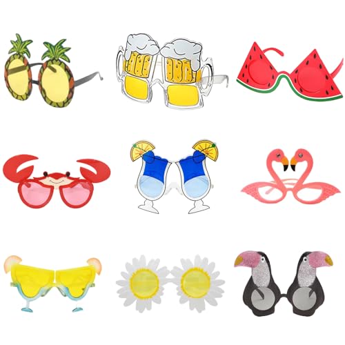 9 Paar Hawaii Party Brillen,Lustige Brille Party,Party Brille Lustig,Lustige Sonnenbrille,Party Sonnenbrillen,Foto Requisiten Brillen,Strandparty Sonnenbrillen,Pool Party Brille,Tropische Party Brille 9 Paar Hawaii Party Brillen,Lustige Brille Party,Party Brille Lustig,Lustige Sonnenbrille,Party Sonnenbrillen,Foto Requisiten Brillen,Strandparty Sonnenbrillen,Pool Party Brille,Tropische Party Brille von ZDQC