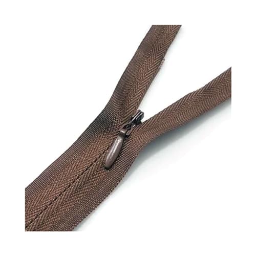 Offene Reißverschlüsse, 10 Stück, 28–80 cm, 3#, unsichtbarer Nylon-Reißverschluss, geschlossener Reißverschluss for Kleider, DIY-Kissen, Brieftaschen, Kleidung, Nähzubehör, Rot, 35(Coffee,55cm) Offene Reißverschlüsse, 10 Stück, 28–80 cm, 3#, unsichtbarer Nylon-Reißverschluss, geschlossener Reißverschluss for Kleider, DIY-Kissen, Brieftaschen, Kleidung, Nähzubehör, Rot, 35(Coffee,55cm) von ZDUD