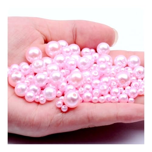 ZDUD Abstandsperlen aus Perlen, 3-12 mm, ABS, Kunstperlen, glänzend, gerades Loch, runde Perlen für DIY-Schmuck, Halsketten, Zubehör ZDUD Abstandsperlen aus Perlen, 3-12 mm, ABS, Kunstperlen, glänzend, gerades Loch, runde Perlen für DIY-Schmuck, Halsketten, Zubehör von ZDUD