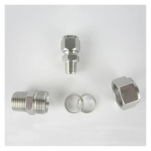 ZDVHOMCB 1PC 1/4" NPT Male x 12mm OD Double Ferrule Compression Union Connector Stainless 304 ZDVHOMCB 1PC 1/4" NPT Male x 12mm OD Double Ferrule Compression Union Connector Stainless 304 von ZDVHOMCB