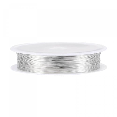 1 Band Basteldraht, Schmuckdraht, Basteldraht Dünn, Schmuckdraht aus Metall, Kupferdrahtrolle zur Schmuckherstellung, Anlaufbeständiger Kupfer-Perlendraht, für Schmuckherstellungsbedarf 1 Band Basteldraht, Schmuckdraht, Basteldraht Dünn, Schmuckdraht aus Metall, Kupferdrahtrolle zur Schmuckherstellung, Anlaufbeständiger Kupfer-Perlendraht, für Schmuckherstellungsbedarf von ZEACCT