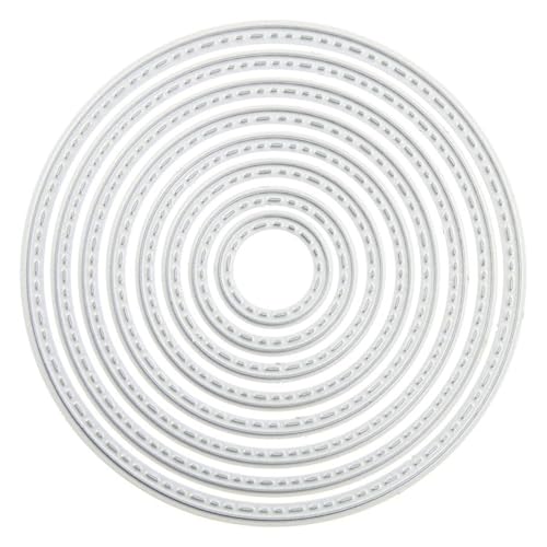 1 Stück Kreis-Stanzformen für die Kartenherstellung, Geprägte Kreise Formen, Blumen-Stanzformen für Die Kartenherstellung, Metall-Stanzformen, für Die Kartenherstellung, Scrapbooking-Album 1 Stück Kreis-Stanzformen für die Kartenherstellung, Geprägte Kreise Formen, Blumen-Stanzformen für Die Kartenherstellung, Metall-Stanzformen, für Die Kartenherstellung, Scrapbooking-Album von ZEACCT