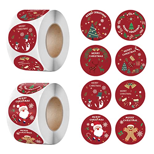 1000 Stück Weihnachtsaufkleber Rund, Geschenkaufkleber Weihnachten 1.5inch/3.8cm, Weihnachtsaufkleber Rolle, Weihnachtsbaum,Weihnachtsmann,Weihnachtselch, Weihnachtsglocke Weihnachten Aufkleber 1000 Stück Weihnachtsaufkleber Rund, Geschenkaufkleber Weihnachten 1.5inch/3.8cm, Weihnachtsaufkleber Rolle, Weihnachtsbaum,Weihnachtsmann,Weihnachtselch, Weihnachtsglocke Weihnachten Aufkleber von ZEACCT