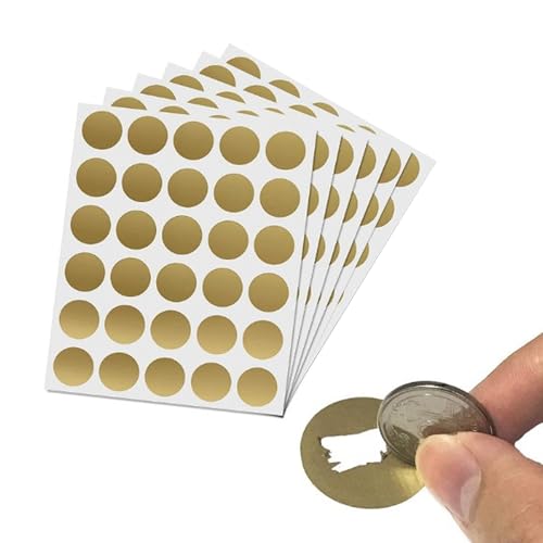 180 Stück Rubbellos Aufkleber, Runde Scratch Sticker, Rubbeletiketten, Selbstklebende Rubbelkarten, Runde Selbstklebende Rubbelkarten, für Grußkarten, Postkarten, Überraschungsgeschenktüten 180 Stück Rubbellos Aufkleber, Runde Scratch Sticker, Rubbeletiketten, Selbstklebende Rubbelkarten, Runde Selbstklebende Rubbelkarten, für Grußkarten, Postkarten, Überraschungsgeschenktüten von ZEACCT