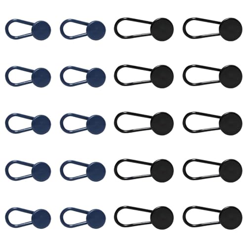 20 Stück Taillenhosen-Knopfverlängerung, Jeans Knopfverlängerung Hosen, Knopfverlängerung für Hosen, Hosen-Taillenverlängerung, Gummi-Taillenverlängerung, für Jeans, Kragen von ZEACCT