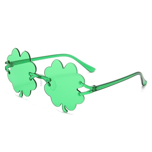 ZEACCT 1 Stück Vierblättrige Kleeblatt-Brille, vierblättriges Kleeblatt-Sonnenbrille,Party Brille Vierblättriges, Rahmenlose Trendige Sonnenbrille, für Camping, Strand, Kostümparty ZEACCT 1 Stück Vierblättrige Kleeblatt-Brille, vierblättriges Kleeblatt-Sonnenbrille,Party Brille Vierblättriges, Rahmenlose Trendige Sonnenbrille, für Camping, Strand, Kostümparty von ZEACCT