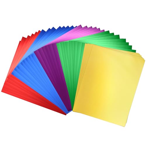ZEAYEA 120 Blatt metallisches Kartonpapier, 250 g/m², reflektierender, verspiegelter, schimmernder Karton, 5 Farben, Papierfolie zum Basteln, Einladungen, Dekoration, Kartenherstellung, DIY-Projekte ZEAYEA 120 Blatt metallisches Kartonpapier, 250 g/m², reflektierender, verspiegelter, schimmernder Karton, 5 Farben, Papierfolie zum Basteln, Einladungen, Dekoration, Kartenherstellung, DIY-Projekte von ZEAYEA