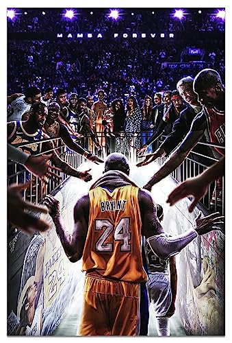 Kobe Leinwand-Wandkunst-Poster Kobe Gigi Legendärer Basketballspieler, Poster, inspirierender Sport, Superstar, Ölgemälde, modernes Zimmer, ästhetische Wanddekoration für Zuhause, Fitnessstudio, von ZEBE