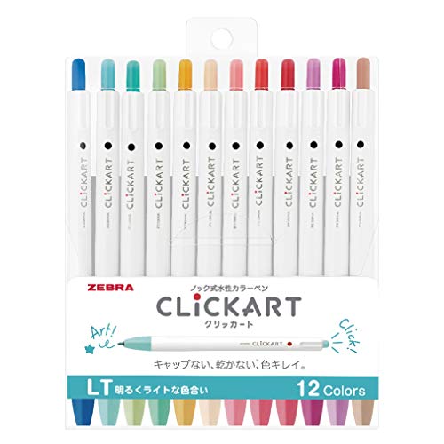 ZEBRA Clickart Marker auf Wasserbasis, helles Licht, 12 Farben, Wyss22-12Clt ZEBRA Clickart Marker auf Wasserbasis, helles Licht, 12 Farben, Wyss22-12Clt von Zebra Pen