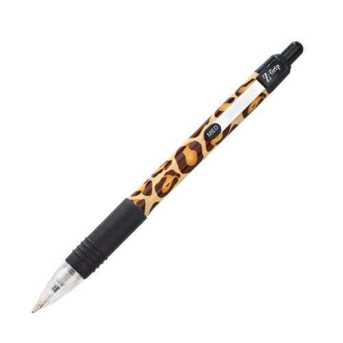 Zebra Z-Grip Funky Kugelschreiber 12 Stück Cheetah Print von ZEBRA