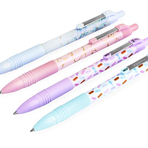 Zebra Z-Grip Kugelschreiber, glatt, 1,0 mm, schwarze Tinte, 1 Schaft, 4 Stück von Zebra Pen