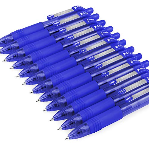 Zebra Z-Grip Smooth Mini-Kugelschreiber, einziehbar, 1,0 mm, Blau, 12 Stück von Zebra
