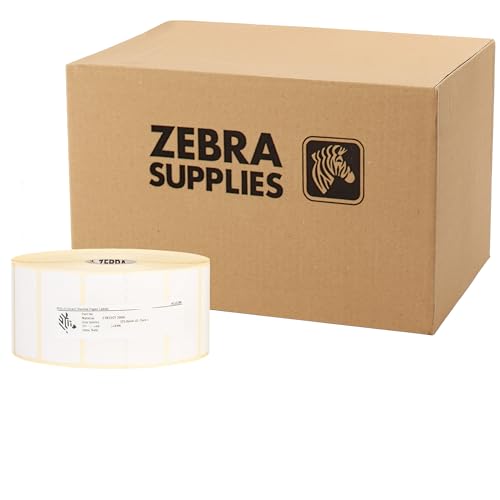 Zebra Z-Perform 1000D Thermoetiketten - 38,1 x 25,4 mm - 30.960 Zebra Drucker Etiketten auf 12 Rolle(n), 1 Zoll (25,4 mm), selbstklebend (880595-025DU) von ZEBRA