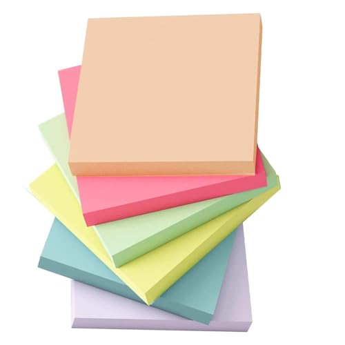 6 Pads/Pack,50 Sheets/Pad,Super Sticky Notes, 3 in. x 3 in., Bright Colors Self-Stick Pads, Easy to Post for Home, Office, Notebook 6 Pads/Pack,50 Sheets/Pad,Super Sticky Notes, 3 in. x 3 in., Bright Colors Self-Stick Pads, Easy to Post for Home, Office, Notebook von ZEEFAN