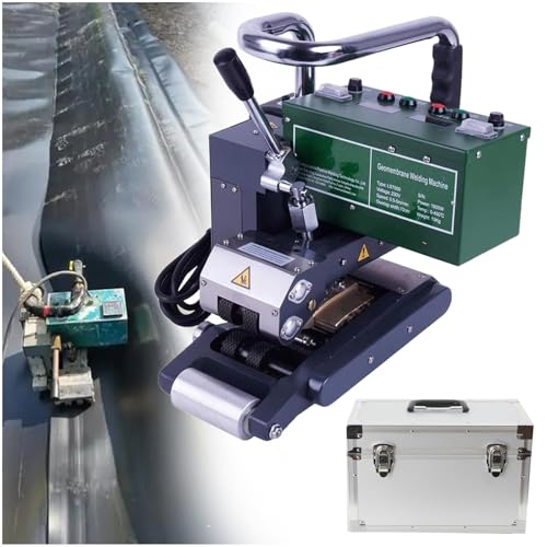 ZEEKYFOR Heißkeilschweißgerät, Geomembran-Schweißgerät für 1,0-3,0 mm Dickes HDPE, LDPE, PVC, Eva, ECB, PP, Kunststoff-Kletterschweißgerät,220V ZEEKYFOR Heißkeilschweißgerät, Geomembran-Schweißgerät für 1,0-3,0 mm Dickes HDPE, LDPE, PVC, Eva, ECB, PP, Kunststoff-Kletterschweißgerät,220V von ZEEKYFOR