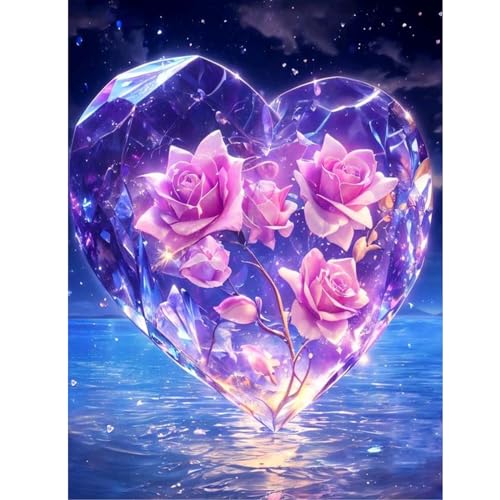 ZEELANNA Diamond Painting Blume Diamond Painting Erwachsene Diamond Painting Bilder Herz Diamond Painting Set Diamant Painting Bilder Erwachsene für Home Wand Decoration, 30x40cm ZEELANNA Diamond Painting Blume Diamond Painting Erwachsene Diamond Painting Bilder Herz Diamond Painting Set Diamant Painting Bilder Erwachsene für Home Wand Decoration, 30x40cm von ZEELANNA