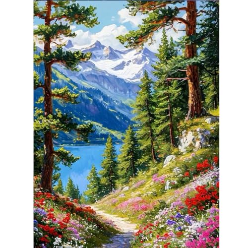 ZEELANNA Diamond Painting Erwachsene, Diamond Painting Bilder 5D Diamant Set, Diamant Malerei DIY Diamant Painting Bilder Erwachsene für Home Wand Decoration, 30x40cm Landschaft ZEELANNA Diamond Painting Erwachsene, Diamond Painting Bilder 5D Diamant Set, Diamant Malerei DIY Diamant Painting Bilder Erwachsene für Home Wand Decoration, 30x40cm Landschaft von ZEELANNA