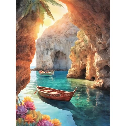 ZEELANNA Diamond Painting Landschaft Diamant Painting Bilder Diamond Painting Bilder Insel Diamond Painting Erwachsene DIY Diamond Painting Set Erwachsene 30x40cm für Home Boot ZEELANNA Diamond Painting Landschaft Diamant Painting Bilder Diamond Painting Bilder Insel Diamond Painting Erwachsene DIY Diamond Painting Set Erwachsene 30x40cm für Home Boot von ZEELANNA