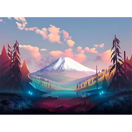 ZEELANNA Diamond Painting Landschaft Diamond Painting Bilder Erwachsene 5D Diamond Painting Set Diamant Painting Bilder Erwachsene Landschaftsmalerei 30x40cm für Home Wand Decoration von ZEELANNA